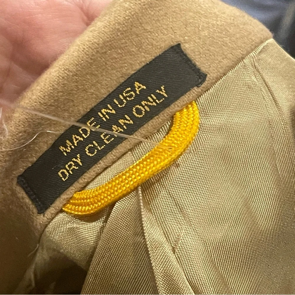 Lord & Taylor Camel Tan Cashmere Sports Coat 42L